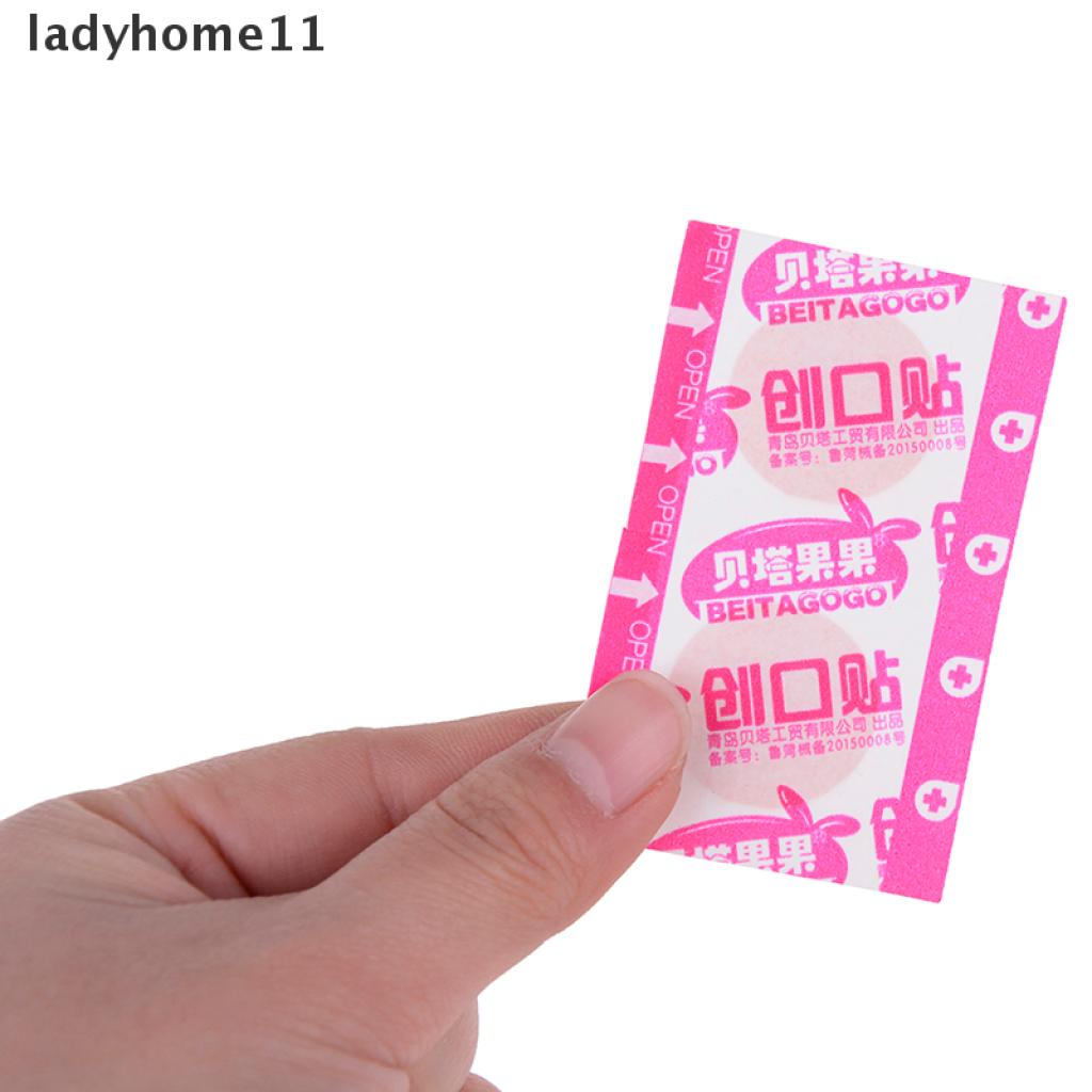 Hộp 100 băng keo cá nhân mini hình tròn dùng một lần cho nữ
