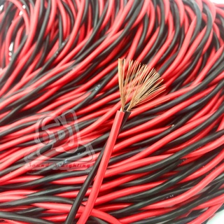 Dây loa đồng xoắn đỏ đen 2x1.0mm dài 1 mét, mạch phân tần loa