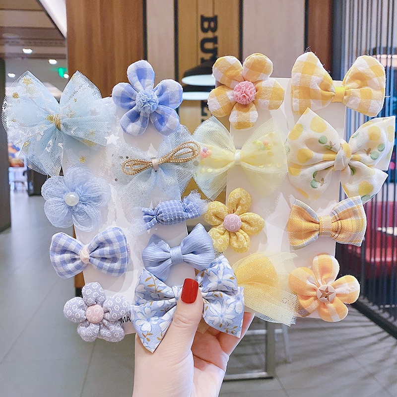 Set 8 Kẹp Tóc Nơ Xinh Xắn Cho Bé Gái