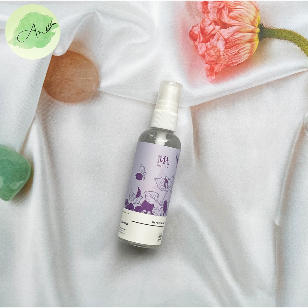 Toner tía tô Mộc An cân bằng da giúp kiềm dầu mờ nám tàn nhang 100ml - AN003