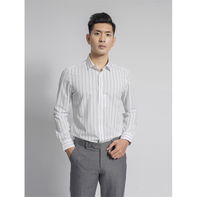 Áo sơ mi nam ARISTINO dài tay sợi sồi from slim ALS62808