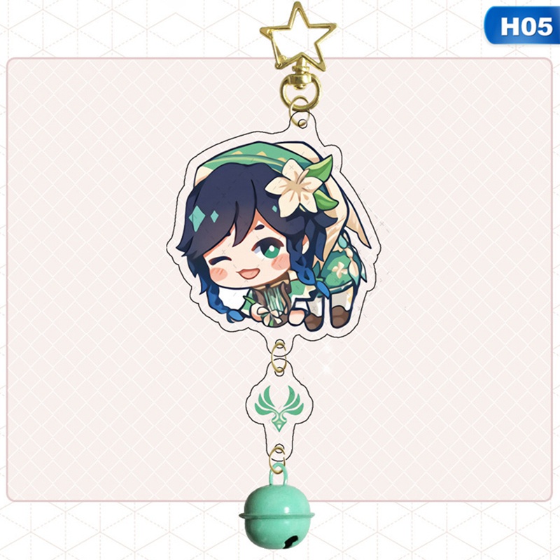 Tmdbyx Móc khóa gắn chuông hoạt hình xinh xắn 6cm