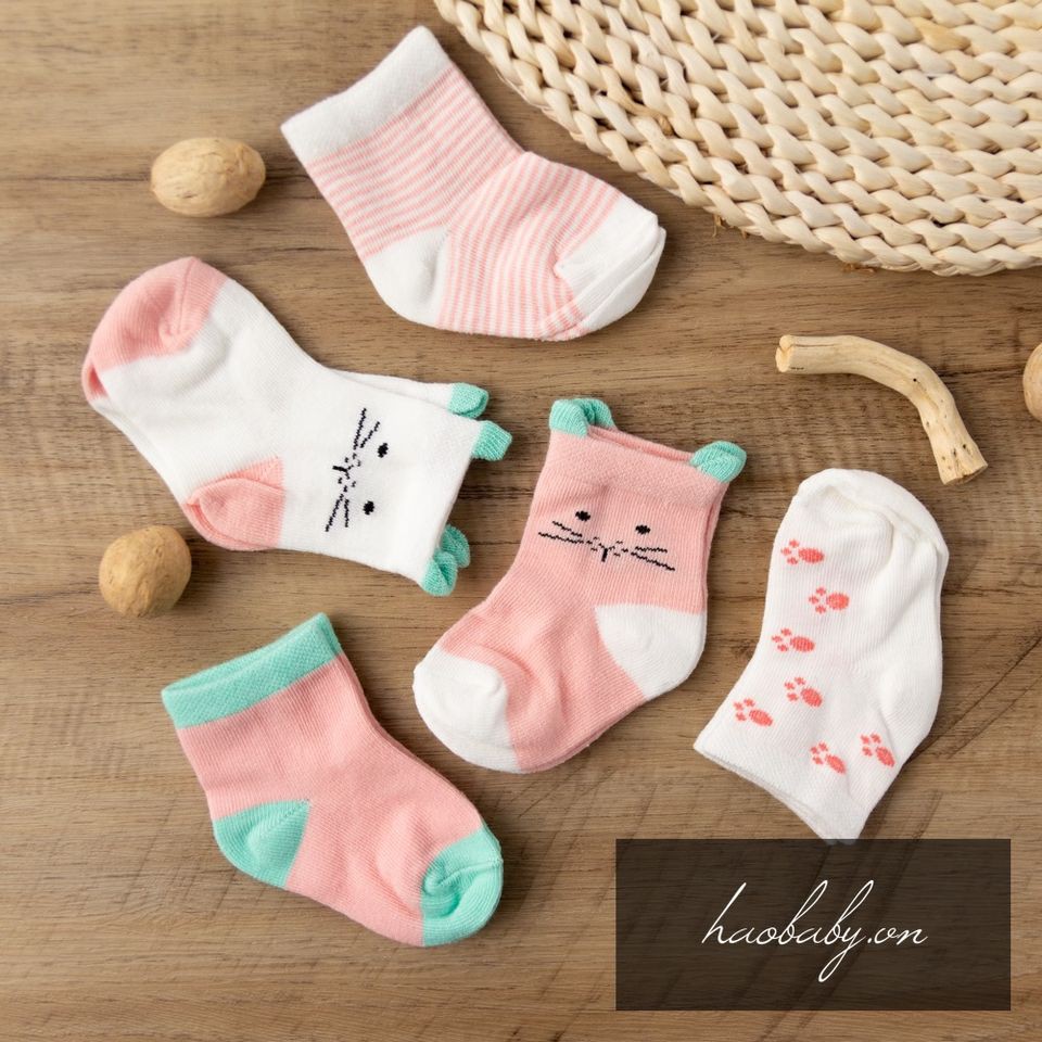 [Haobaby shop] Set 5 tất cao cổ cho bé