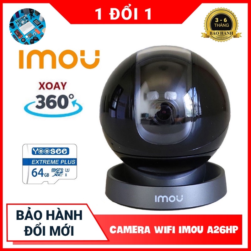 [Mã 267ELSALE hoàn 7% đơn 300K] Camera IP Wifi Dahua Imou Ranger Pro IPC-A26HP