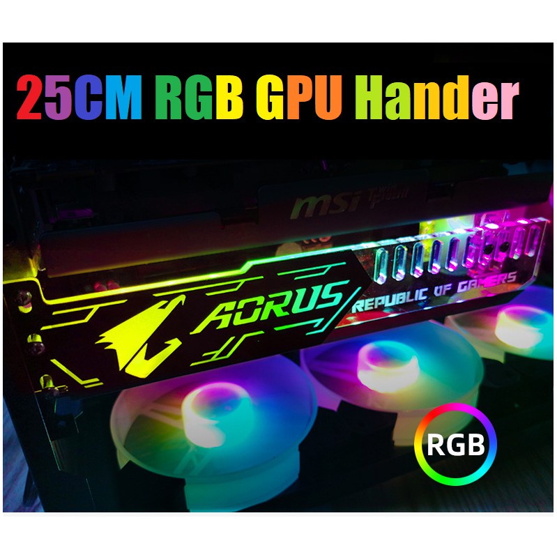 Bảng mạch chủ thẻ đồ họa COOLMOON RGB 25cm cho 99% Dsktop
