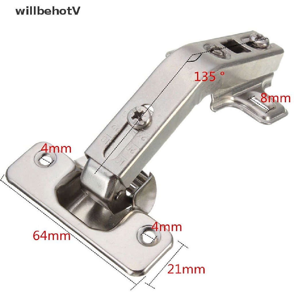 [WillbehotV] Ở 135° Bản Lề Cửa Mềm Mại Gấp Gọn Tiện Dụng Dành Cho Nhà Bếp