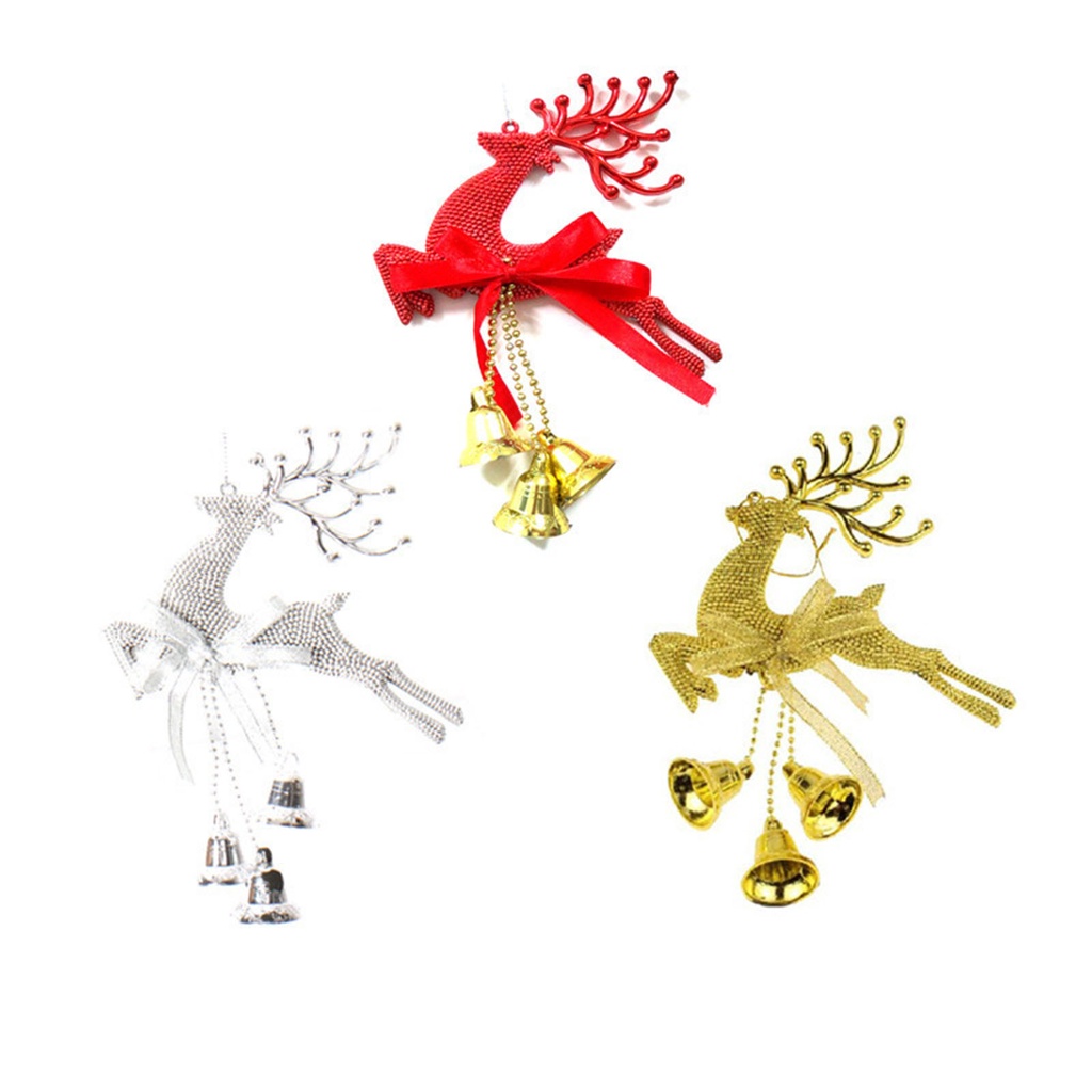 Phụ kiện chú hươu nhiều màu dùng để treo trang trí cây thông Noel