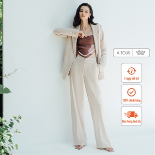 Quần suông ống đứng công sở ÀTOUS PEACH kiểu dáng trẻ trung, hiện đại