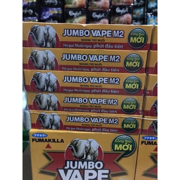 Hương muỗi - nhang trừ muỗi Jumbo Vape hộp 10 khoanh hương hoa lài