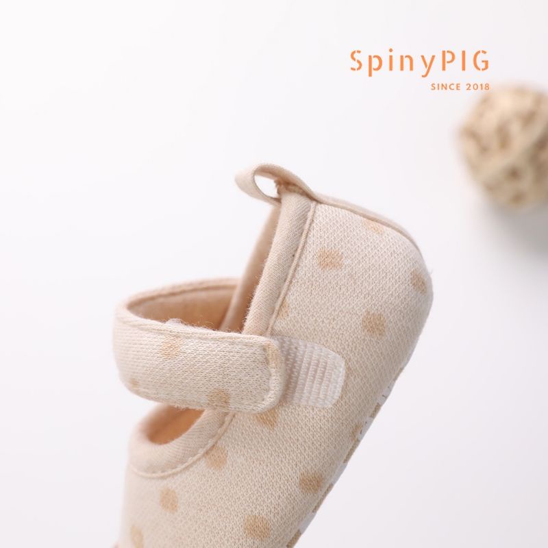 Giày tập đi ORGANIC cotton hữu cơ tự nhiên đế mềm, phong cách hàn quốc cho bé(0-18 tháng)