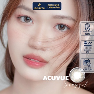 Kính áp tròng 1 ngày ACUVUE Define Fresh Grayzel màu xám có độ cho mắt cận