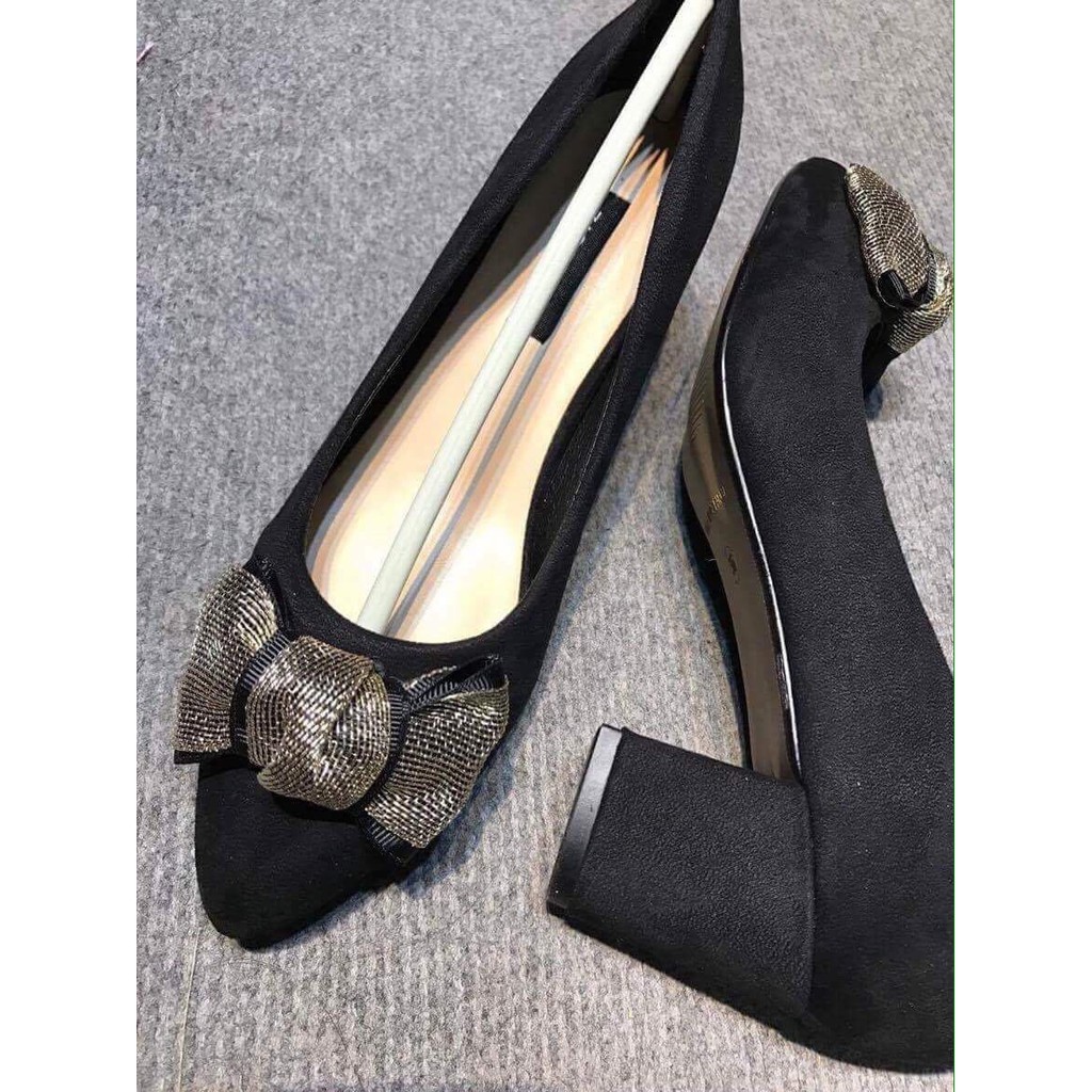 giày zara basic 5 phân có nơ