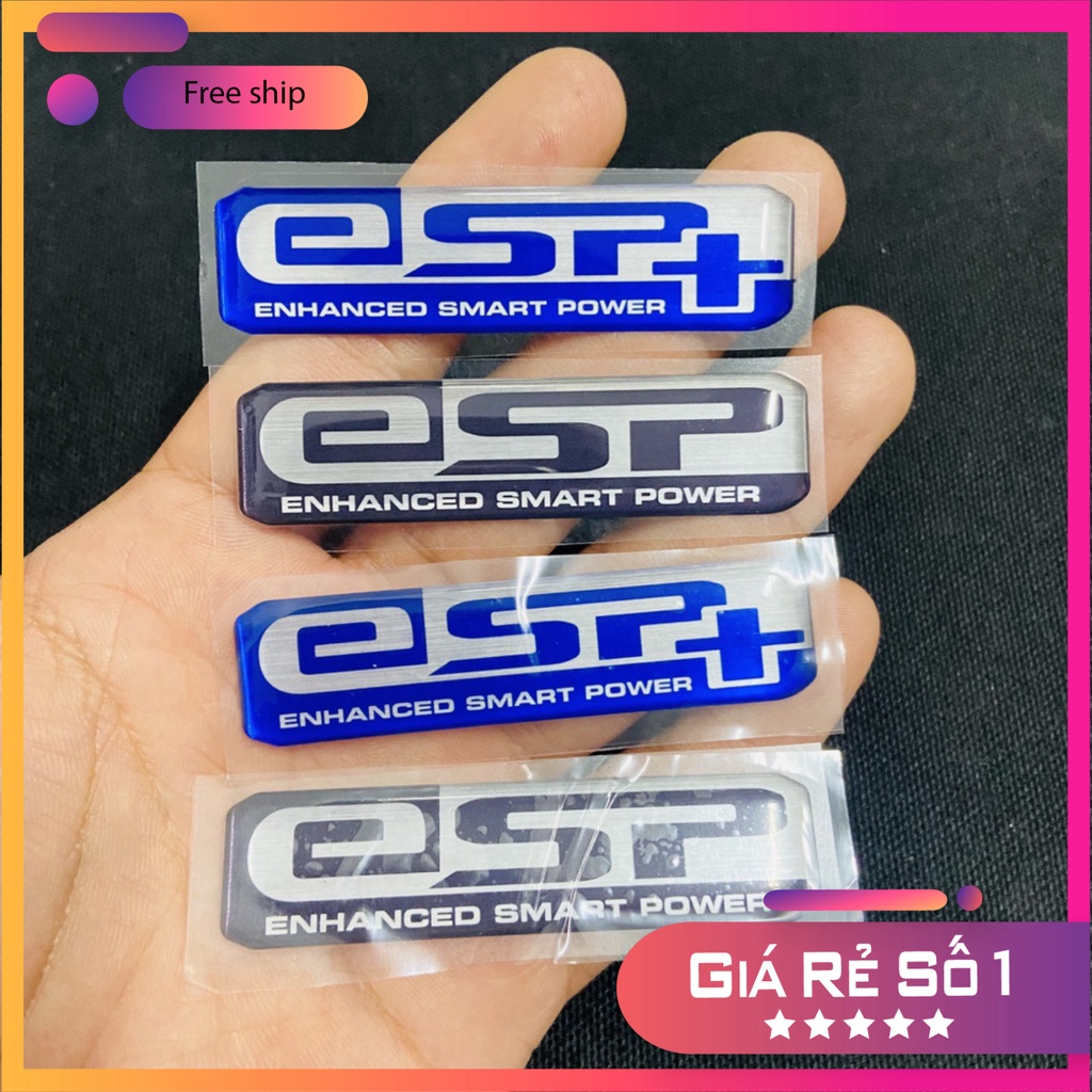 HCM  Logo tem nhựa nổi ESP hàng cao cấp sử dụng dán ốp pô e các dòng xe tay ga VARIO, AIRBLADE, SH, VISION ĐỒ CHƠI XE MÁ