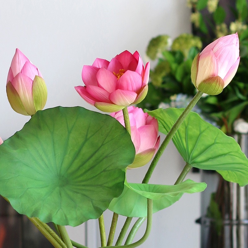 Hoa sen giả -BÁCH DIỆP QUAN ÂM cao cấp , trang trí siêu đẹp