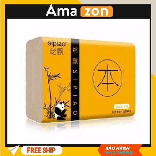 Thùng giấy ăn gấu trúc Sipiao, giấy ăn gấu trúc siêu mầm mại siêu dai 30 gói