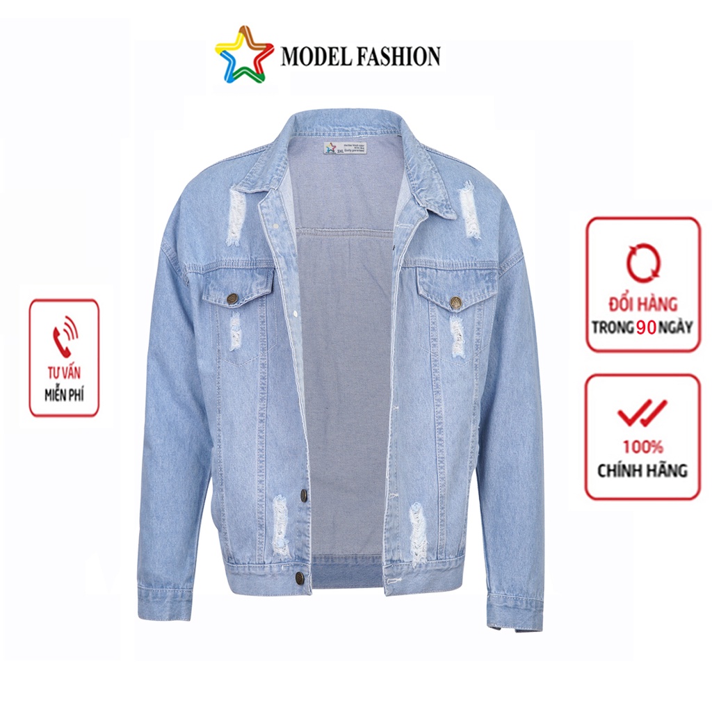 Áo khoác Jean nam chống nắng basic cá tính Model fashion AKJ2022