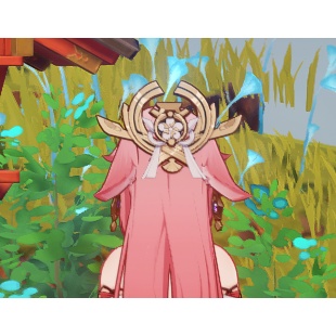 Phụ kiện kẹp tóc Cosplay Yae Miko trong Genshin cực chất, chắc chắn