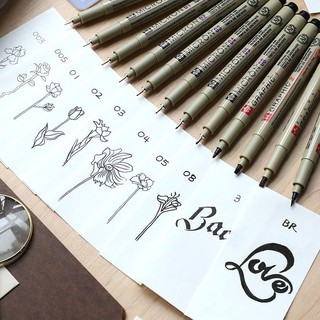Bút line đi nét Sakura pigma micron đủ size (003 - Brush)
