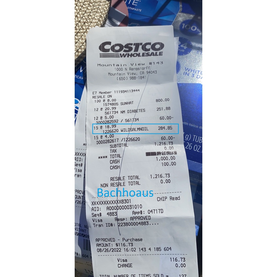 Viên uống dầu cá hồi salmon 210v Pure Alaska Omega-3 Wild Alaskan Salmon Oil 1000mg 210 viên