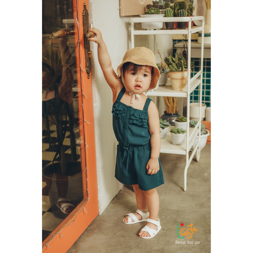 Jumsuit 2 dây cho bé gái (áo liền quần) siêu cute từ 1 đến 6 tuổi L'Casta J1