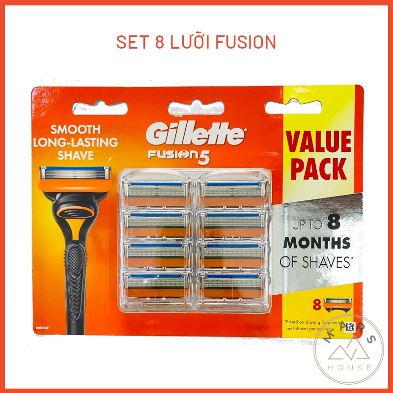 Lưỡi dao cạo râu Gillette Fusion 5 lưỡi chính hãng