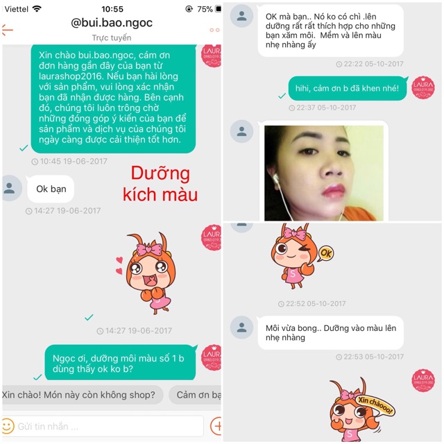 Son dưỡng kích màu BL, dưỡng môi sau phun xăm, lên màu đậm ngay