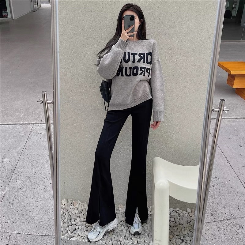 Quần XẺ ỐNG siêu tôn dáng phù hợp với áo sweater, áo thun, cardigan | BigBuy360 - bigbuy360.vn