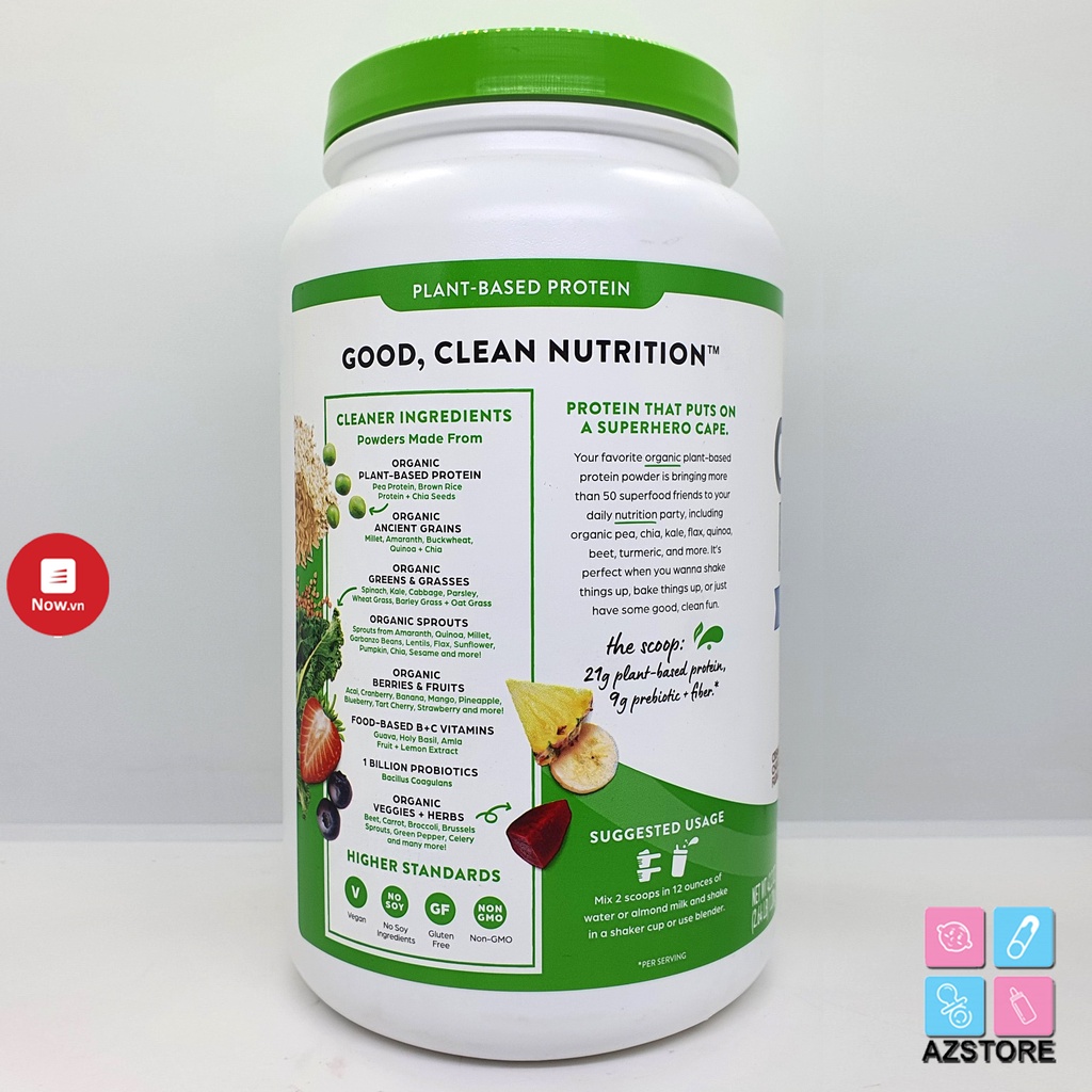 Bột Protein hữu cơ Orgain Organic Protein - Protein hữu cơ tốt nhất hiện nay