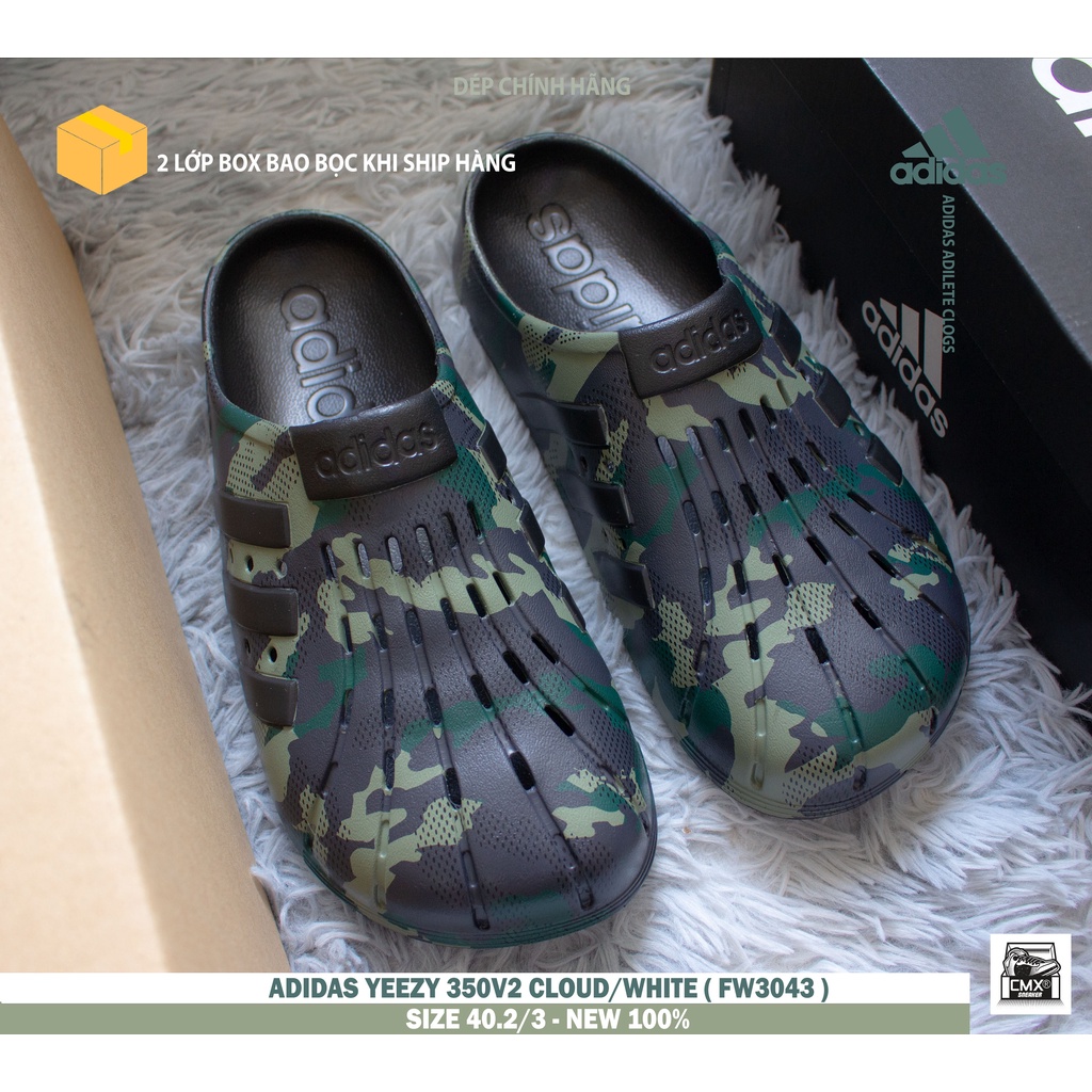 [ HÀNG CHÍNH HÃNG ] Dép Adidas Adilete Clogs Camo - HÀNG CHÍNH HÃNG 100%