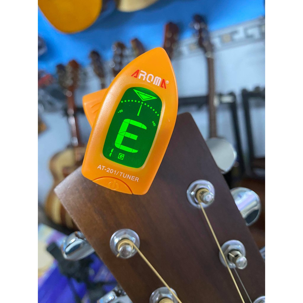 Máy Lên Dây Tuner Guitar Ukulele Enos ET33 Aroma AT01A