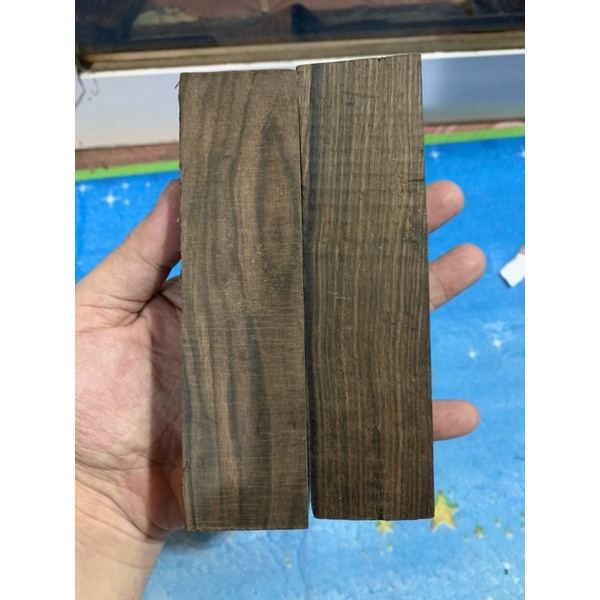 Phôi gỗ mun dùng làm cán dao  và