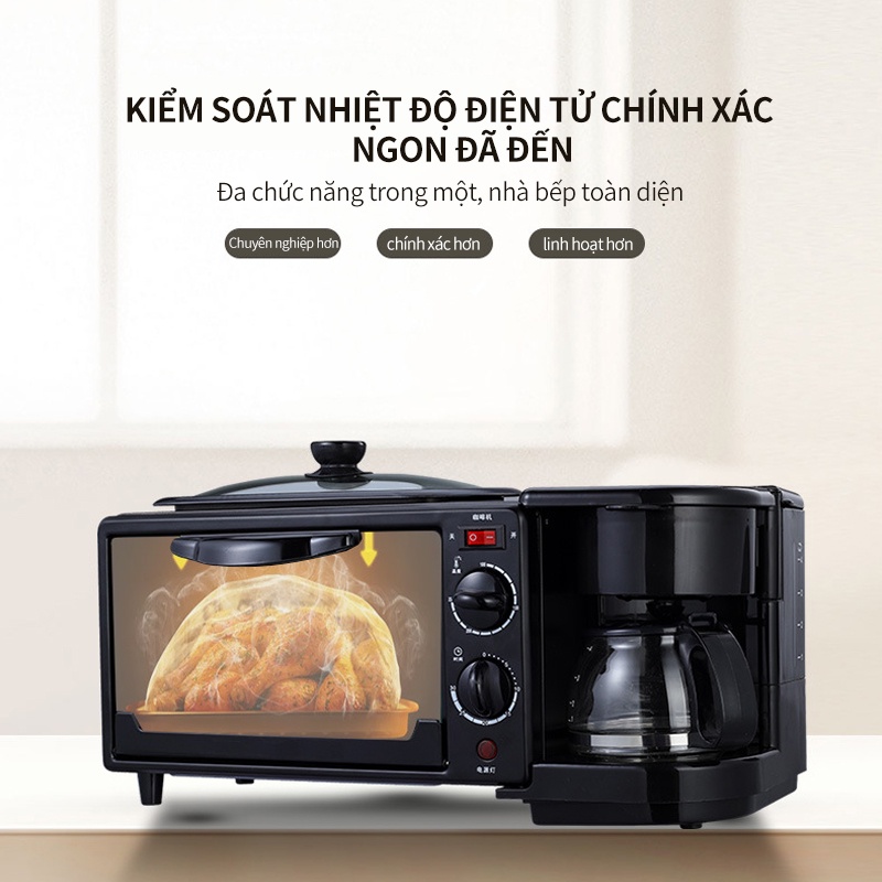 EP19 Máy ăn sáng   tại nhà đa chức năng máy nướng bánh mì ba trong một ký túc xá net dành cho người nổi tiếng shopbenbo