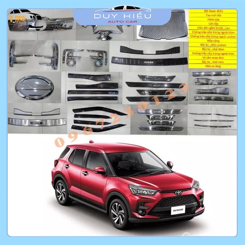Đồ Chơi Ô tô Phụ Kiện xe Hơi TOYOTA RAIZE 2021-2022 Chọn Phân Loại