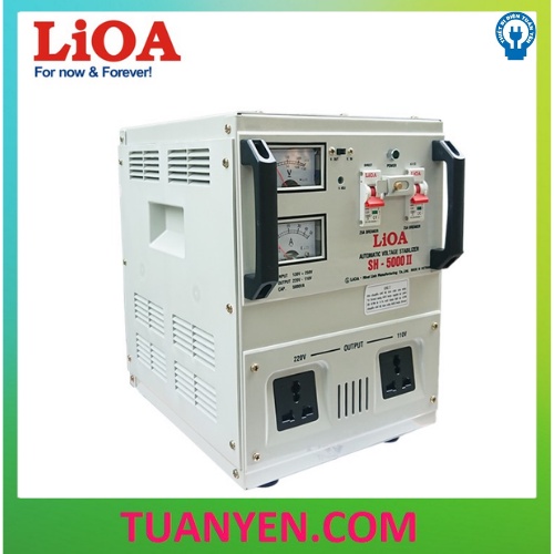 Ổn áp 1 pha LiOA SH-5000 II NEW2020 (5KVA) Dây đồng 100% bảo hành 12 tháng hàng chính hãng