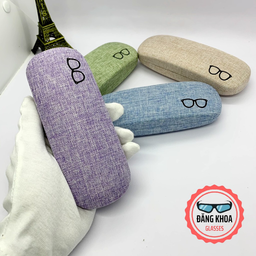 Hộp Kính Cận⚡️SIÊU ĐẸP⚡️ Hộp Đựng Mắt Kính Vải Hàn Quốc Xinh Xắn 4 Màu Vô Cùng Dễ Thương -  [Tặng Khăn Lau] | BigBuy360 - bigbuy360.vn