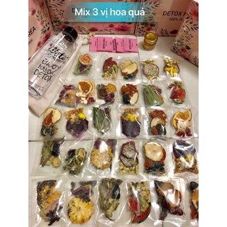 Detox Trái Cây Sấy Khô (30 Gói Tặng Bình 1000ml và đường mật)