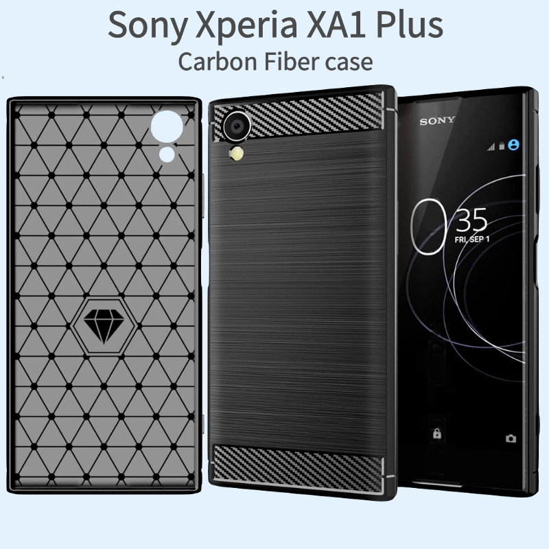 Ốp Điện Thoại Silicon Mềm Sợi Carbon Cho Sony Xperia Xa1 Plus L1 1 Ultra Xz1 Xz2