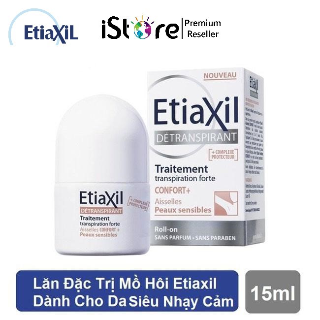 Lăn khử mùi Etiaxil Ngăn Giảm mồ hôi, khử mùi cho da nhạy cảm - Khử mùi Etiaxil Pháp 15ml