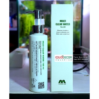 Multi clear water - Khử bụi mịn, khử màu lũa, Làm trong nước hồ thủy sinh, cá cảnh hiệu quả.
