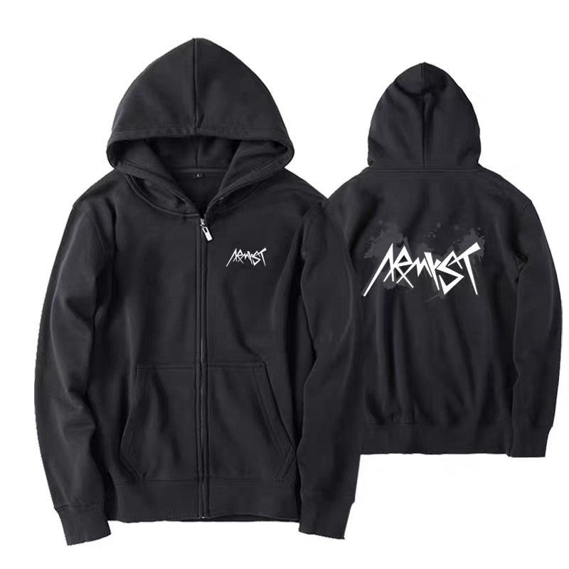Áo khoác hoodie zip xám giống Jungkook BTS