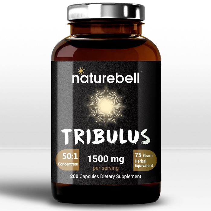 [DATE 3/2023] Naturebell Tribulus Terrestris Extract 1500mg Capsules 200 VIÊN