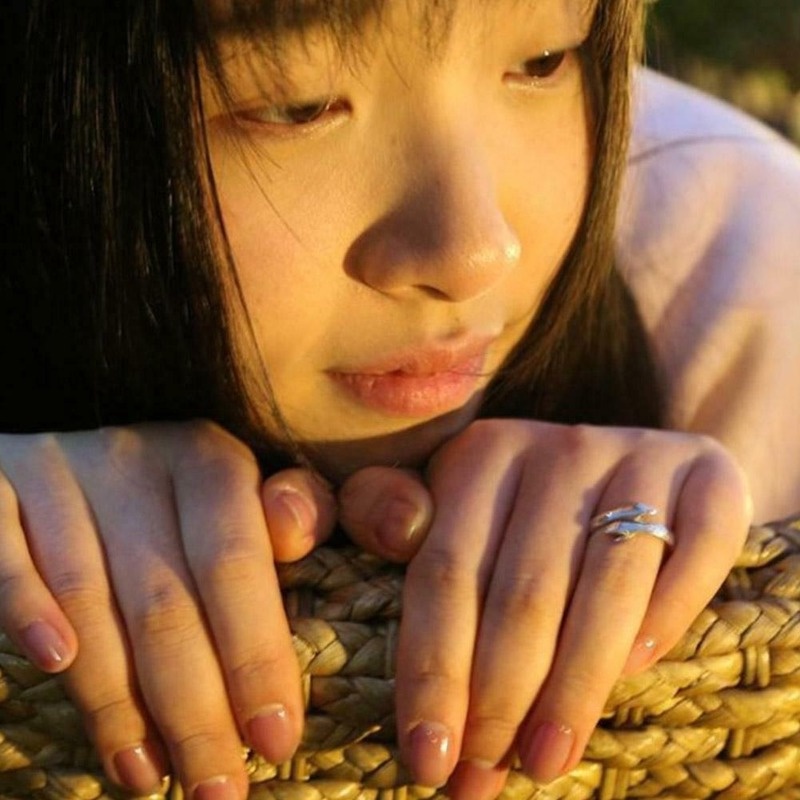 Nhẫn Cặp Đôi Màu Bạc Dạng Mở Thanh Lịch Thời Trang Cho Nam Nữ / Bạn Bè / Ngày Valentine