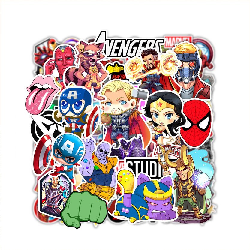 Set 10/50 Sticker chống nước giá rẻ Azsticker - Hình Dán Sticker Chất Liệu Decal Cắt Sẵn Từng Hình Đẹp Nhất 2023