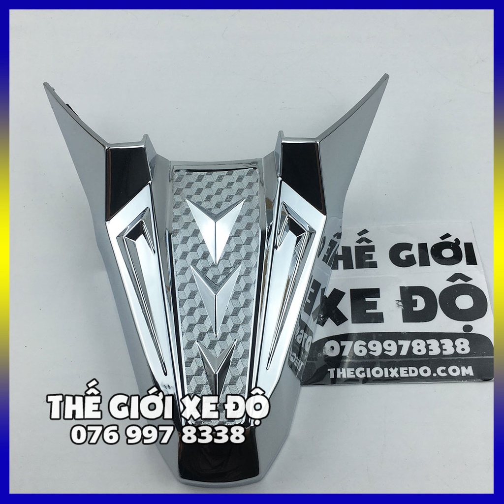 Ốp đèn soi biển số AB 160 125 cc 2023 xi crom - phụ kiện đồ chơi ốp inox Air Blade
