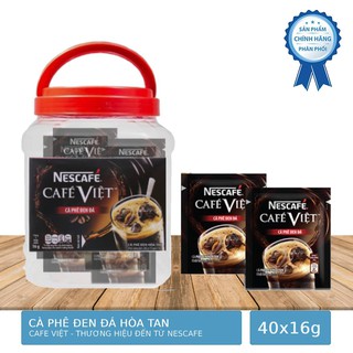 Hộp 40 Gói Cà Phê Đen Hòa Tan Nestcafe Cà Phê Việt 16g