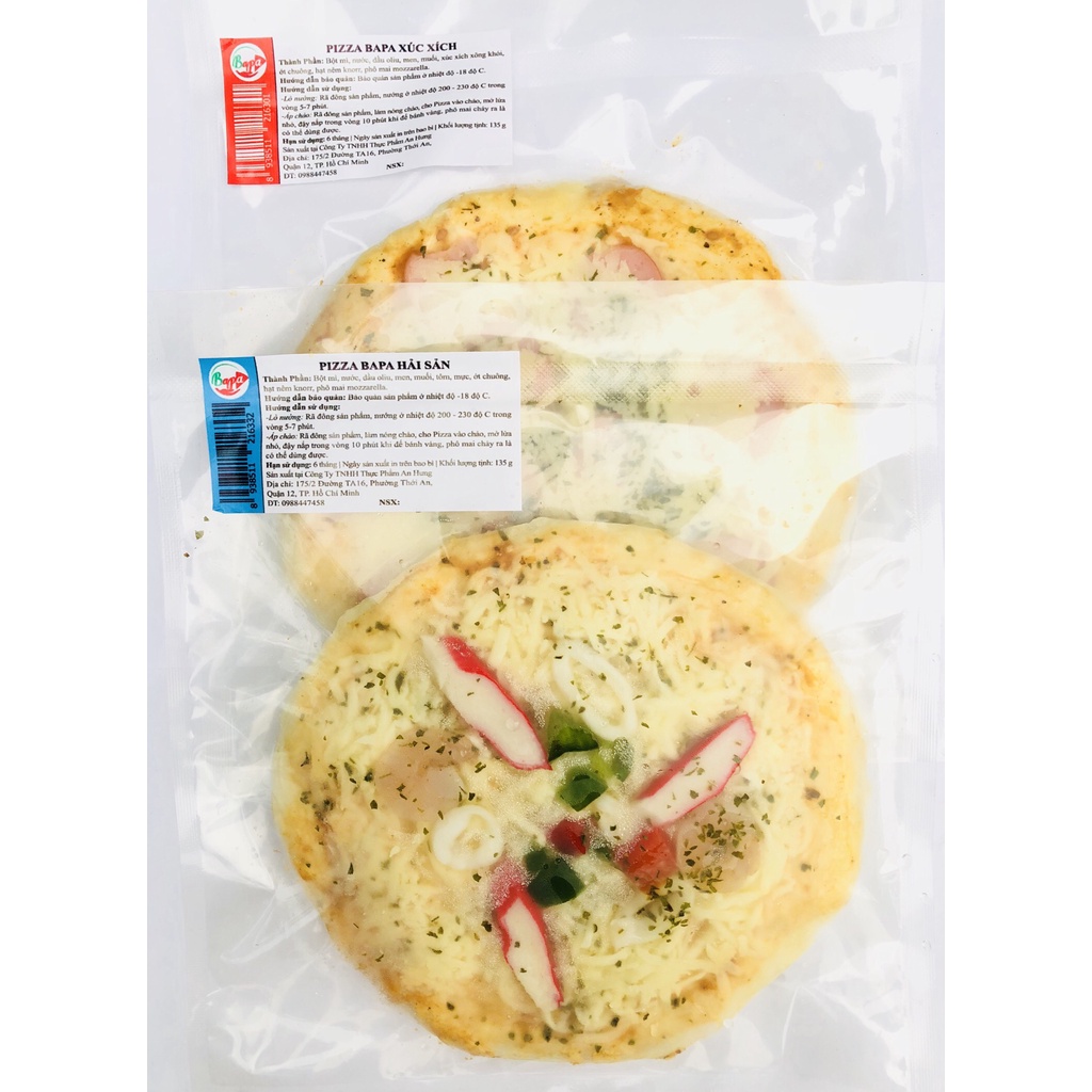 Bánh pizza Hải Sản size 16cm (chế biến sẵn)