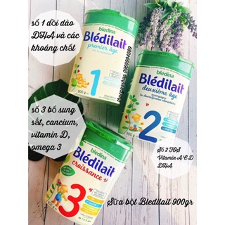 Sữa bột bledilait đủ số 1 2 3 900gr nội địa pháp