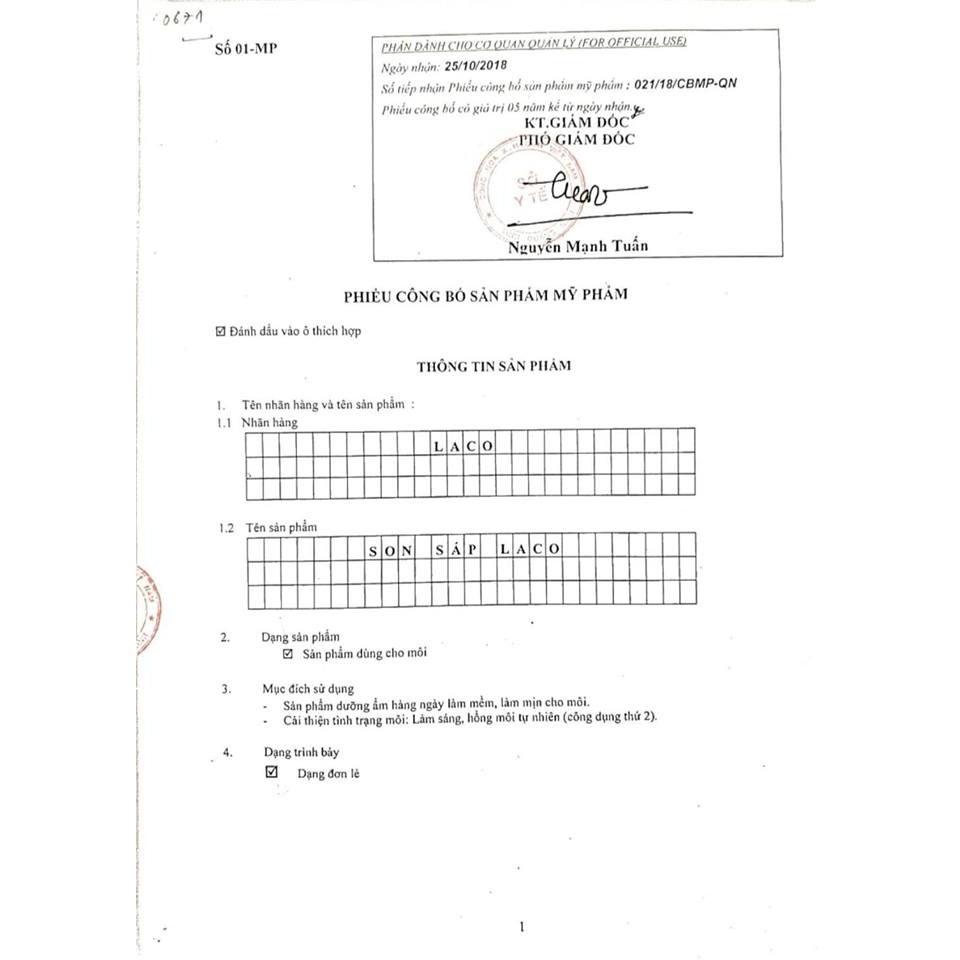 Son Dưỡng Môi 💝FREESHIP💝 Son Dưỡng Organic Tẩy Da Chết Môi Làm Hồng Môi - Son Sáp Laco Chiết Xuất 100% Organic | BigBuy360 - bigbuy360.vn