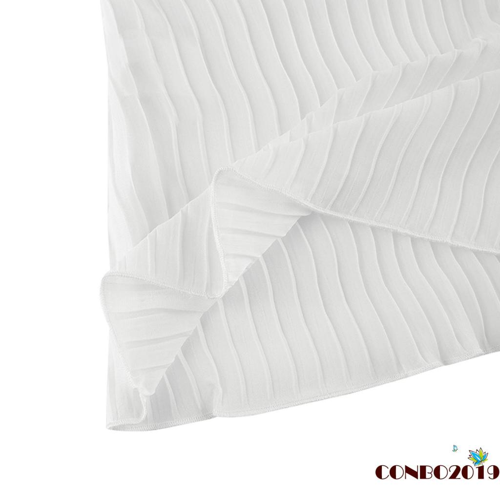 Áo Thun Tay Loe Dài Cổ Bẻ Màu Sắc Retro Thời Trang Mùa Thu Dành Cho Nữ