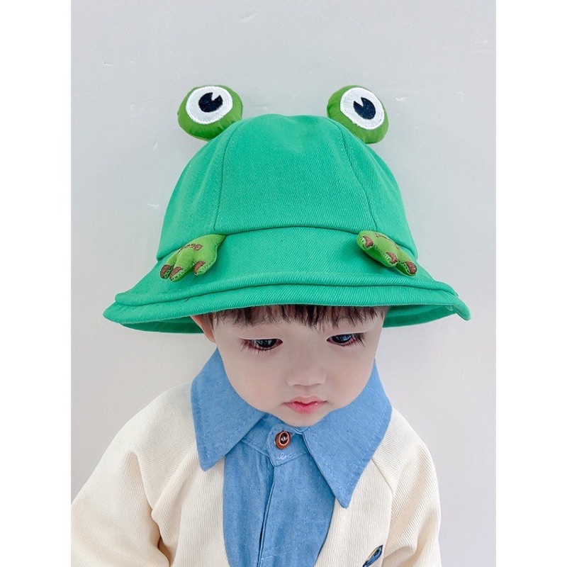 Nón bucket Vành Phối Ếch Siêu Dễ Thương Hàng Có Sẵn